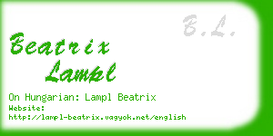 beatrix lampl business card